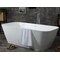 Alfi Brand 67" White Rectangular Solid Surface Smooth Resin Soaking Bathtub AB9952 - alternate 9